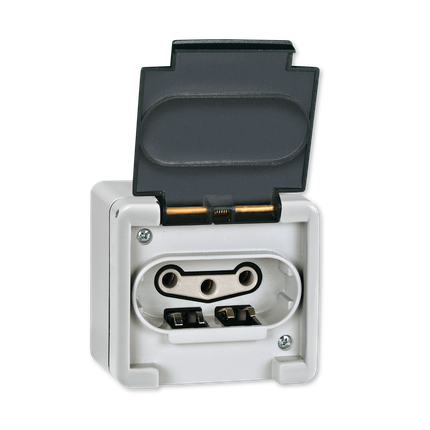 PRIKLJ. SUKO III ZA NA ZID-METAL. 16A 440V IP55 SA PORC ULOS. SIVA, 273.1A, AC